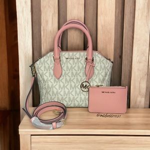 Michael Kors Coraline Md Messenger Crossbody + Cardholder in Primrose NWT